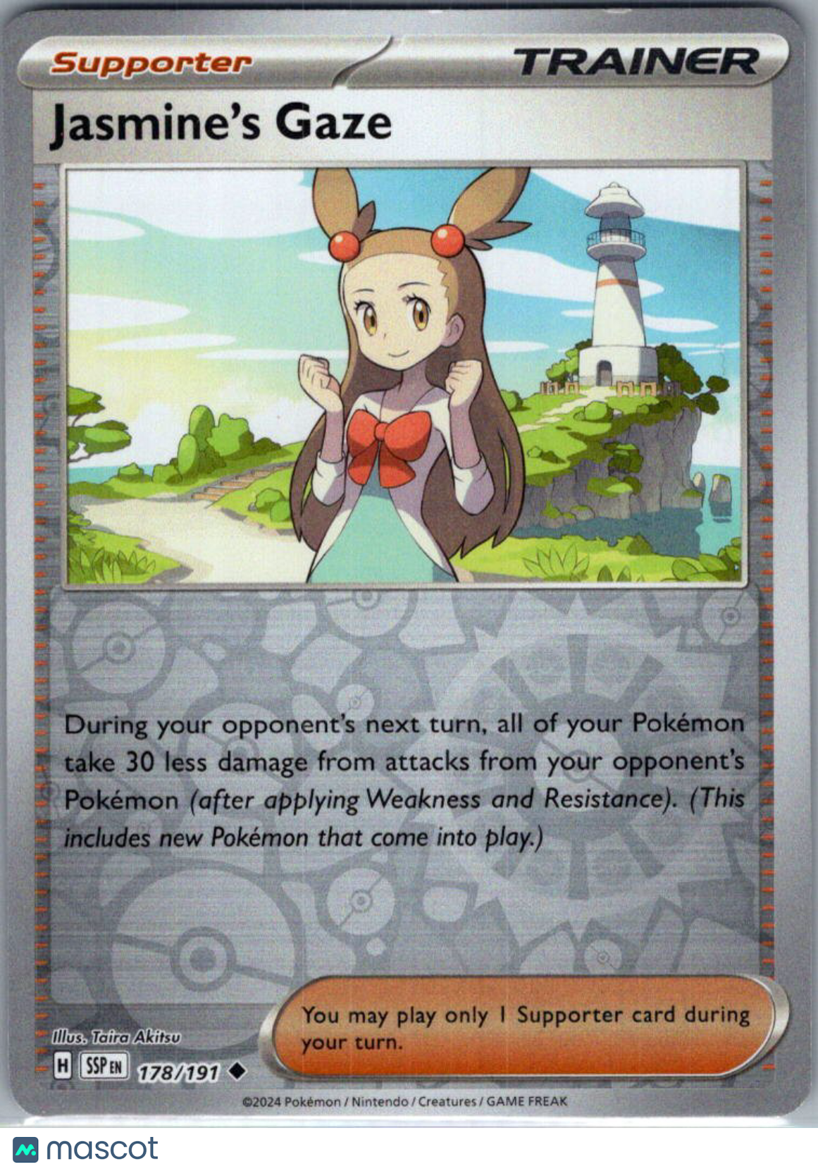 2024 Surging Sparks Jasmine's Gaze Reverse Holo Uncommon #178/191
