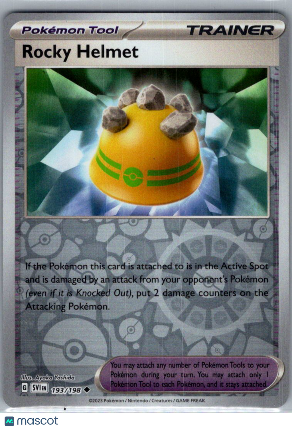 2023 Scarlet & Violet Rocky Helmet Reverse Holo Uncommon #193/198