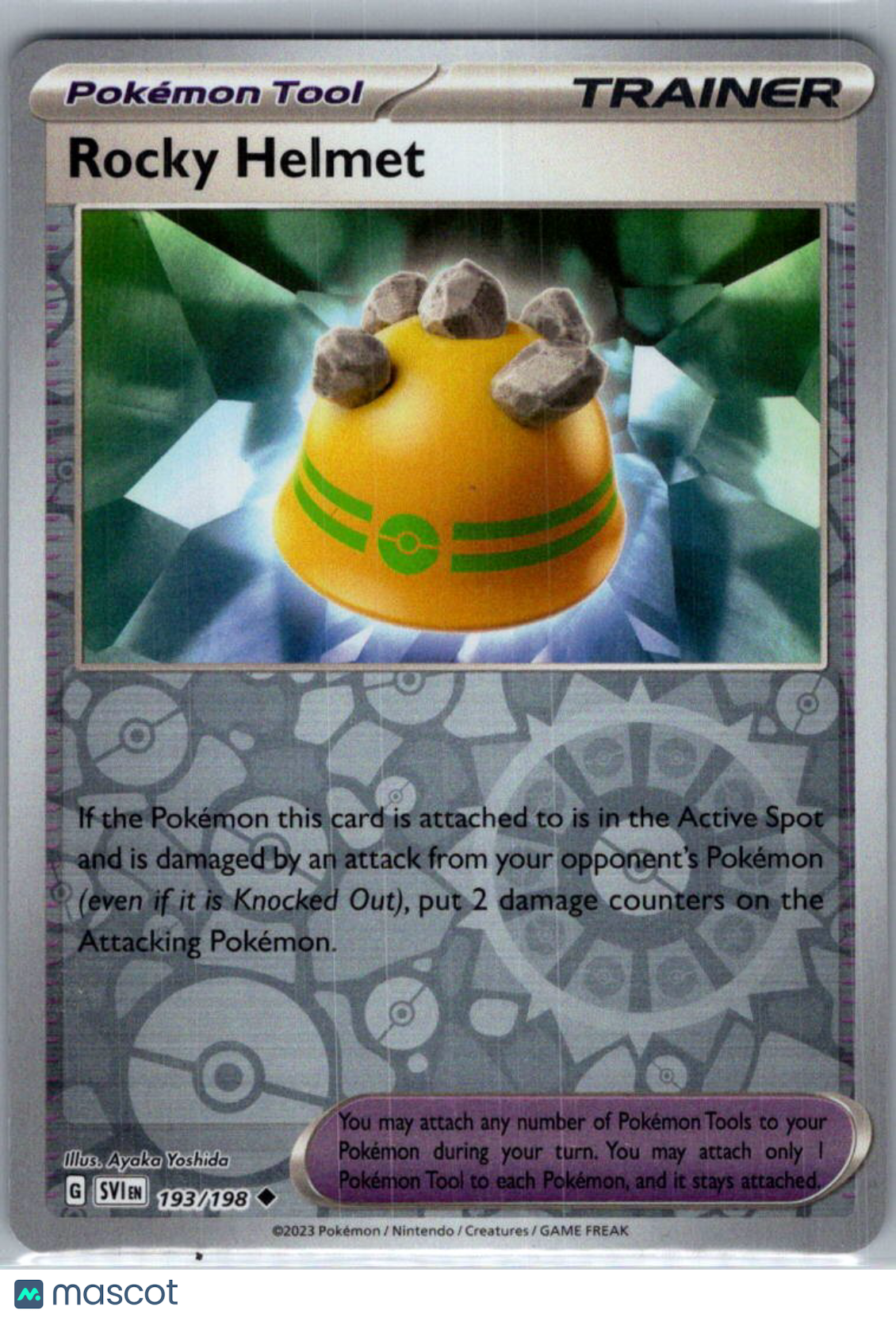 2023 Scarlet & Violet Rocky Helmet Reverse Holo Uncommon #193/198