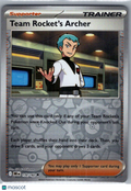 2025 Destined Rivals Team Rocket's Archer Reverse Holo Uncommon #170/182