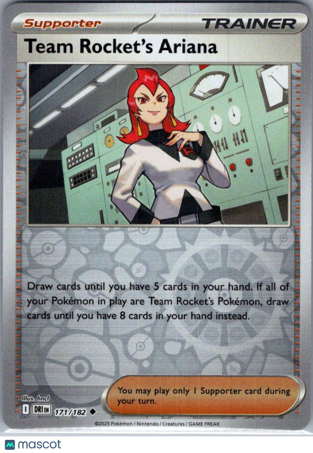 2025 Destined Rivals Team Rocket's Ariana Reverse Holo Uncommon #171/182