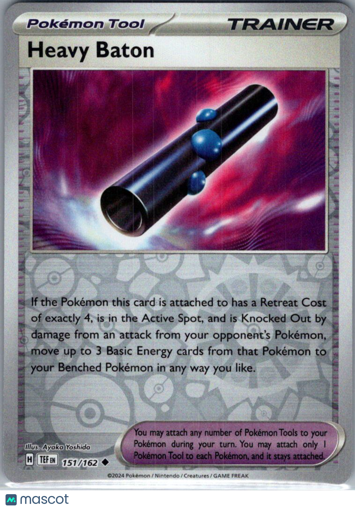 2024 Temporal Forces Heavy Baton Reverse Holo Uncommon #151/162