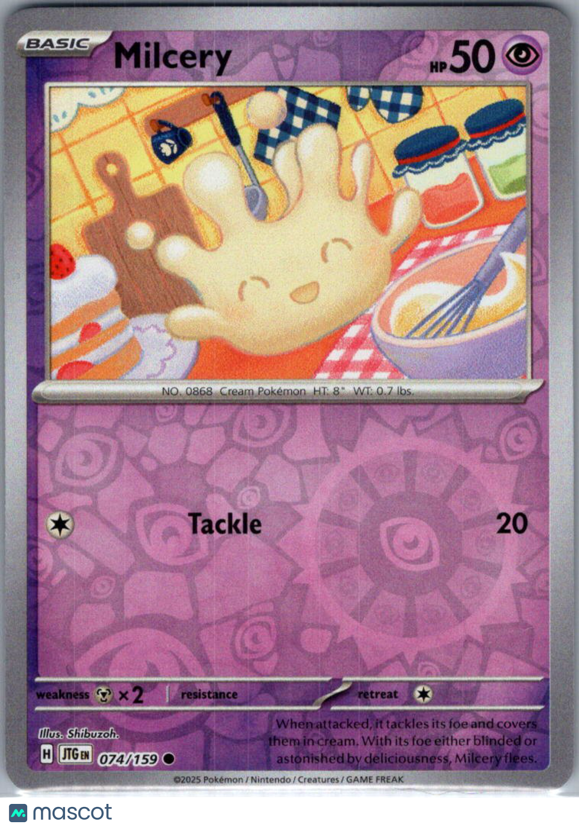 2025 Journey Together Milcery Reverse Holo #74/159