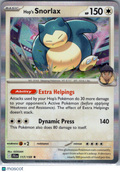 2025 Journey Together Hop's Snorlax Holo Rare #117/159