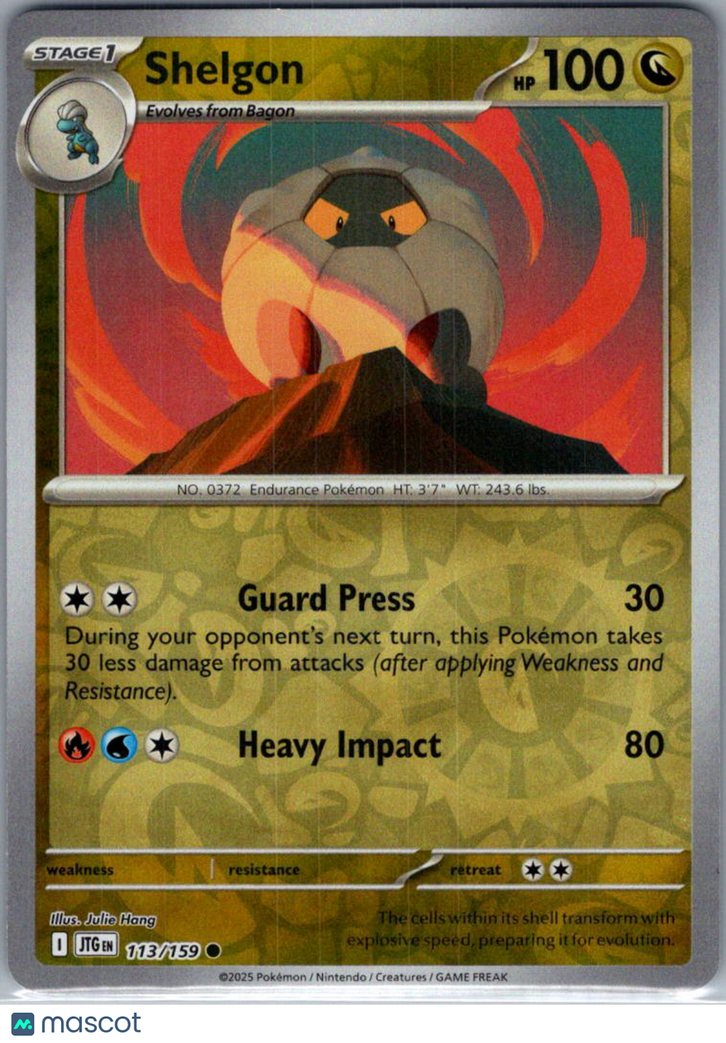 2025 Journey Together Shelgon Reverse Holo #113/159