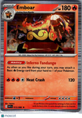 2025 White Flare Emboar Holo Rare #13/86