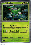 2025 White Flare Virizion Reverse Holo Rare #10/86