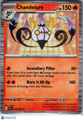 2025 White Flare Chandelure Holo Rare #18/86