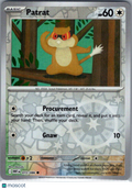 2025 White Flare Patrat Reverse Holo #72/86