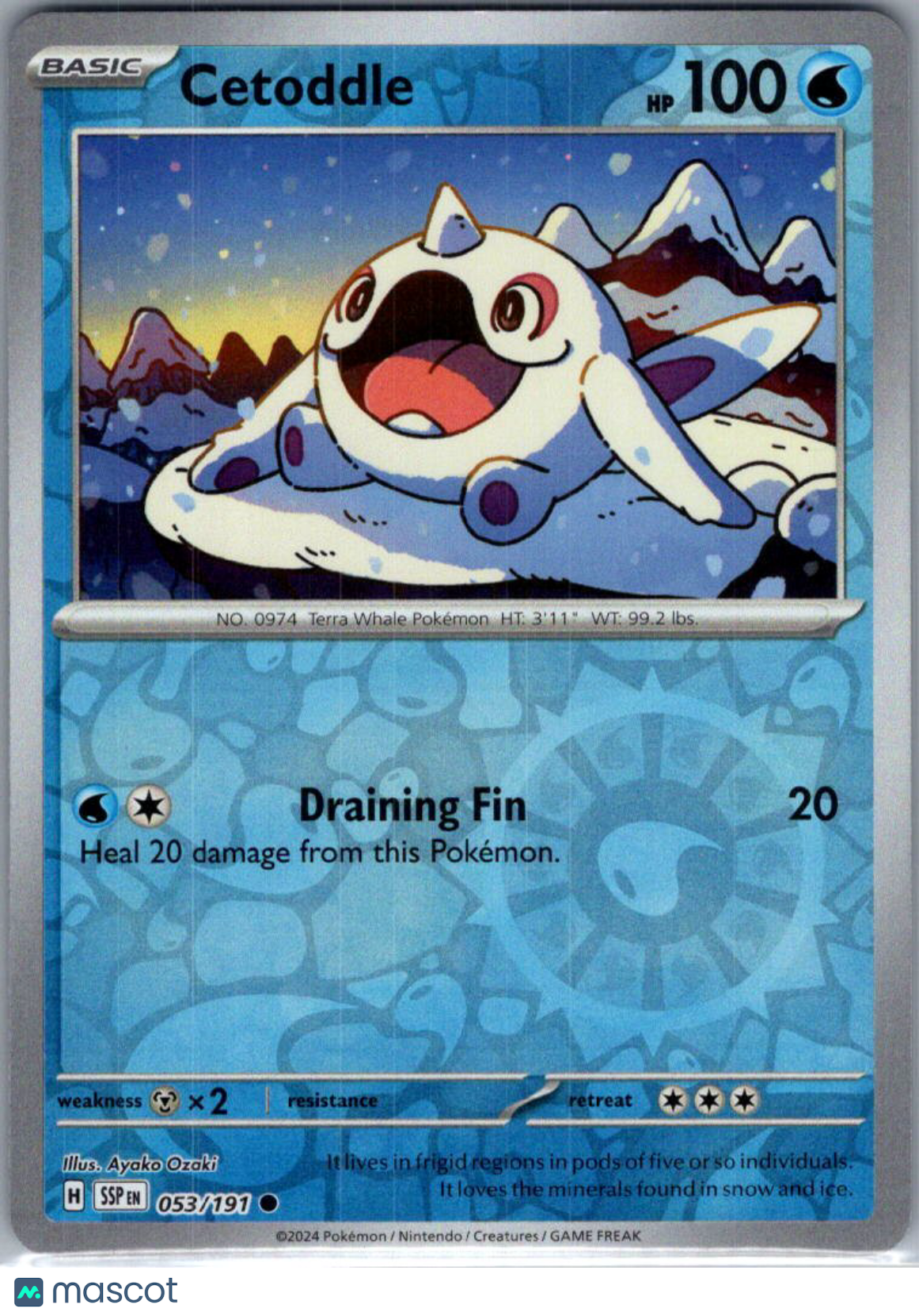 2024 Surging Sparks Cetoddle Reverse Holo #53/191