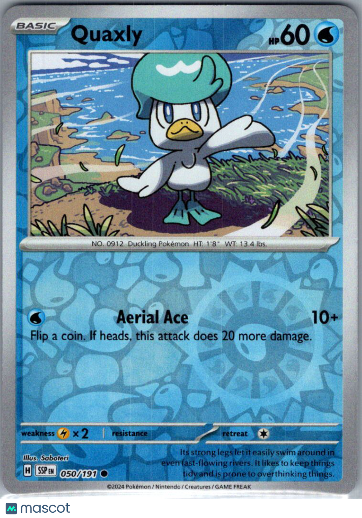 2024 Surging Sparks Quaxly Reverse Holo #50/191