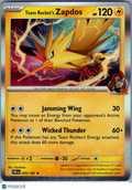 2025 Destined Rivals Team Rocket's Zapdos Holo Rare #70/182