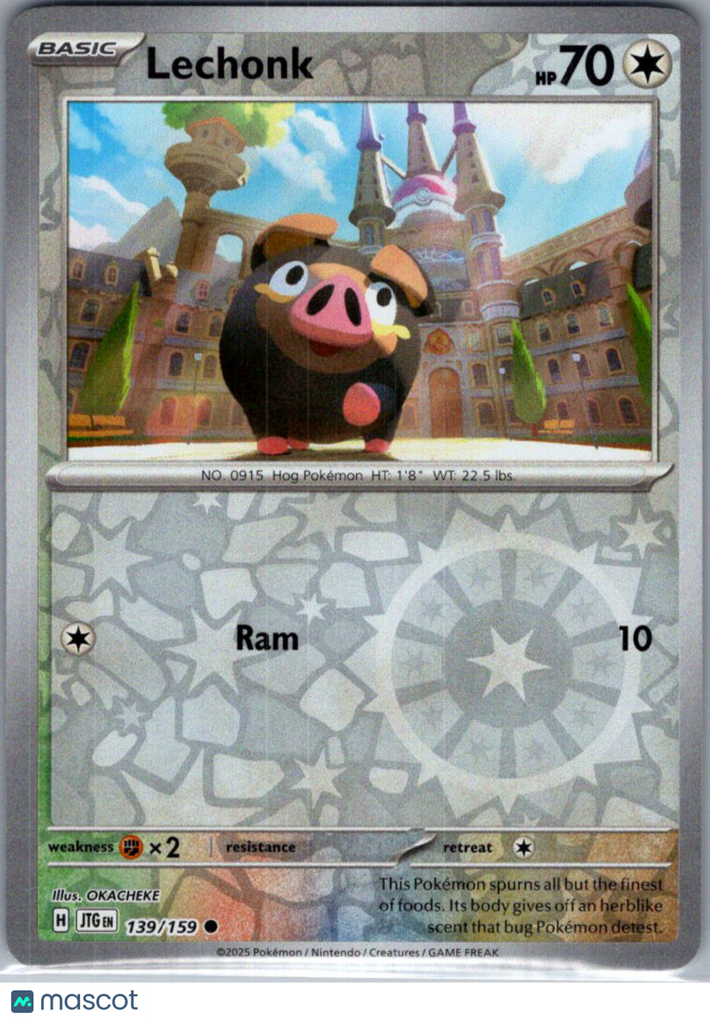 2025 Journey Together Lechonk Reverse Holo #139/159