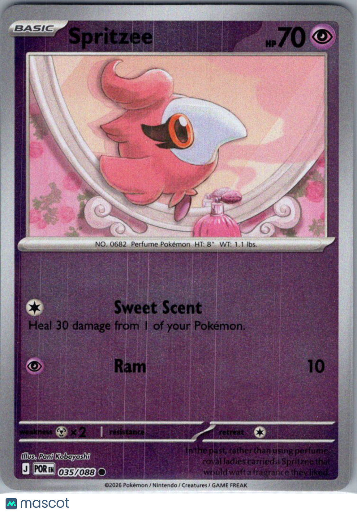 2026 Mega Evolution – Perfect Order Spritzee Reverse Holo #35/88