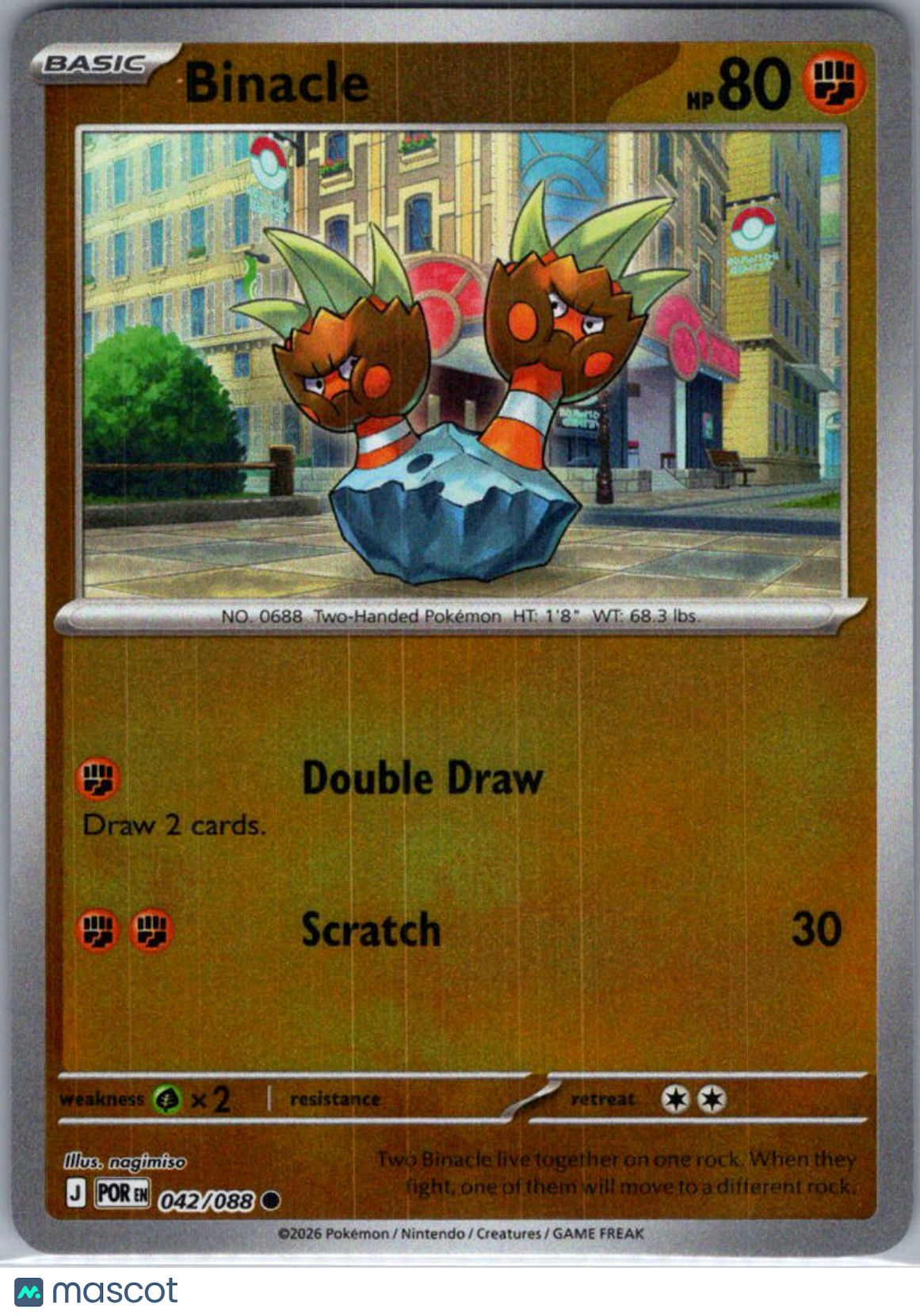 2026 Mega Evolution – Perfect Order Binacle Reverse Holo #42/88