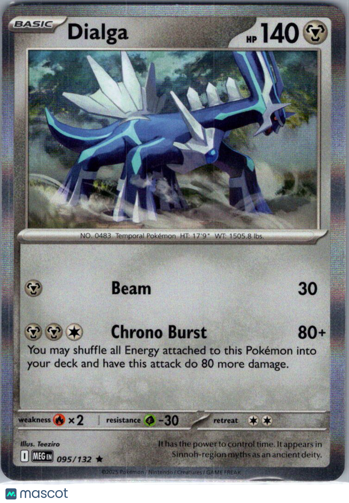 2025 Mega Evolution Dialga Holo Rare #95/132