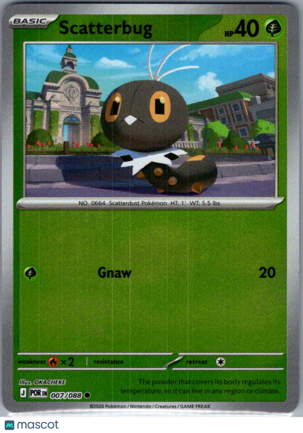 2026 Mega Evolution – Perfect Order Scatterbug Reverse Holo #7/88