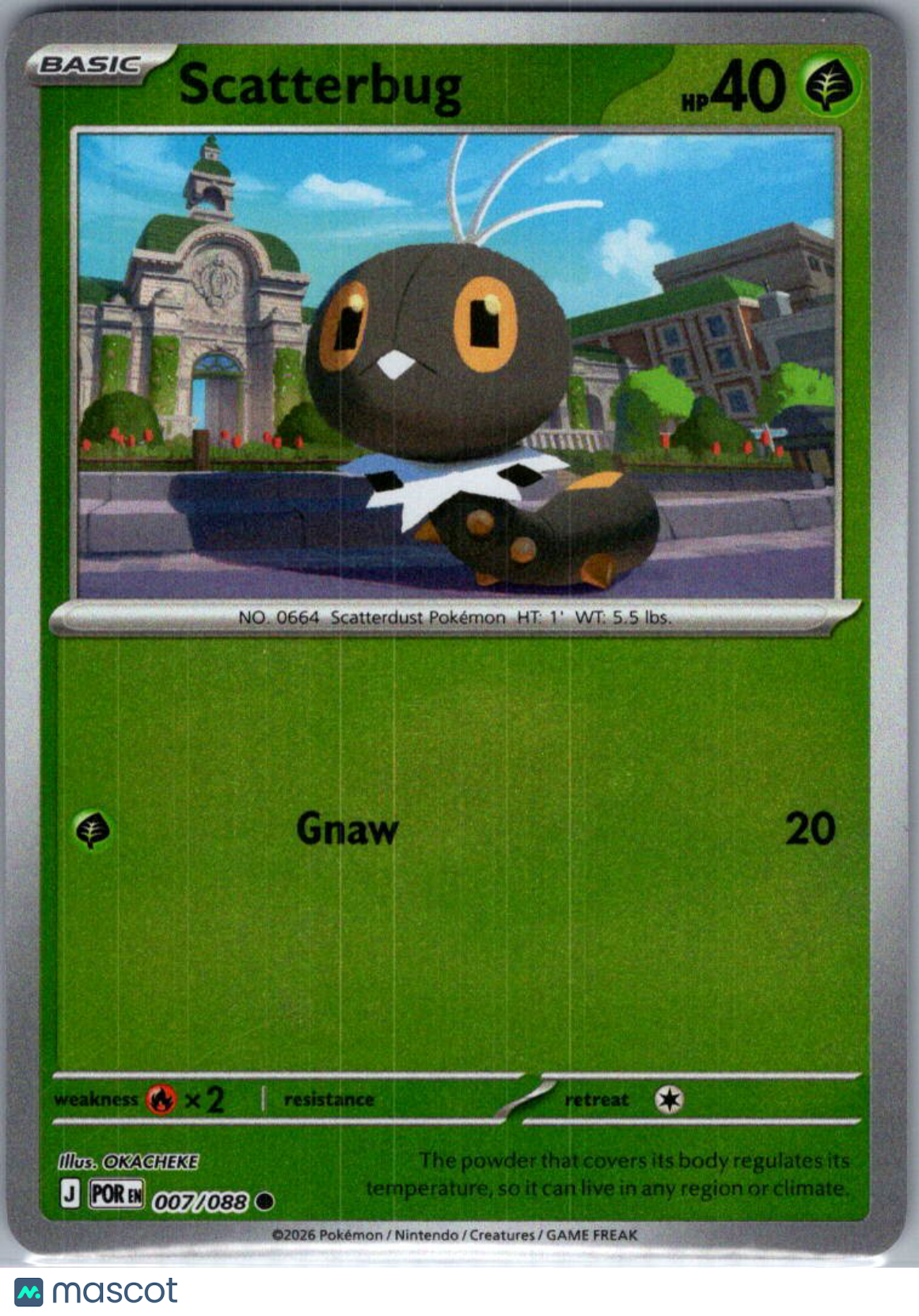 2026 Mega Evolution – Perfect Order Scatterbug Reverse Holo #7/88