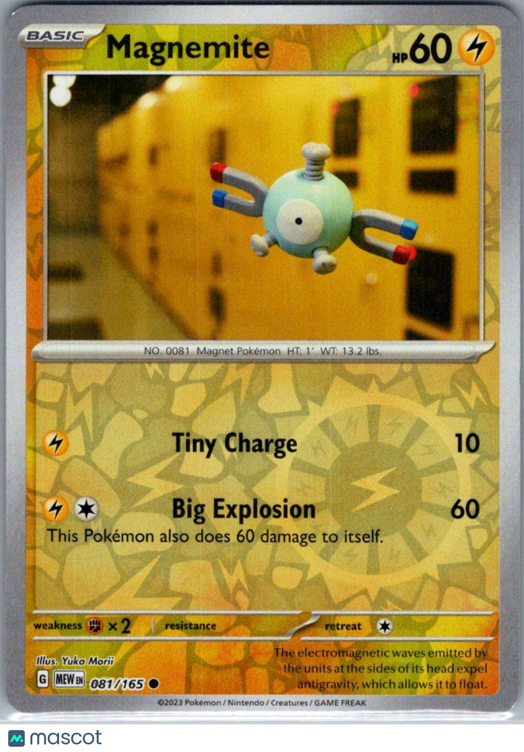 2023 Scarlet & Violet 151 Magnemite Reverse Holo #81/165