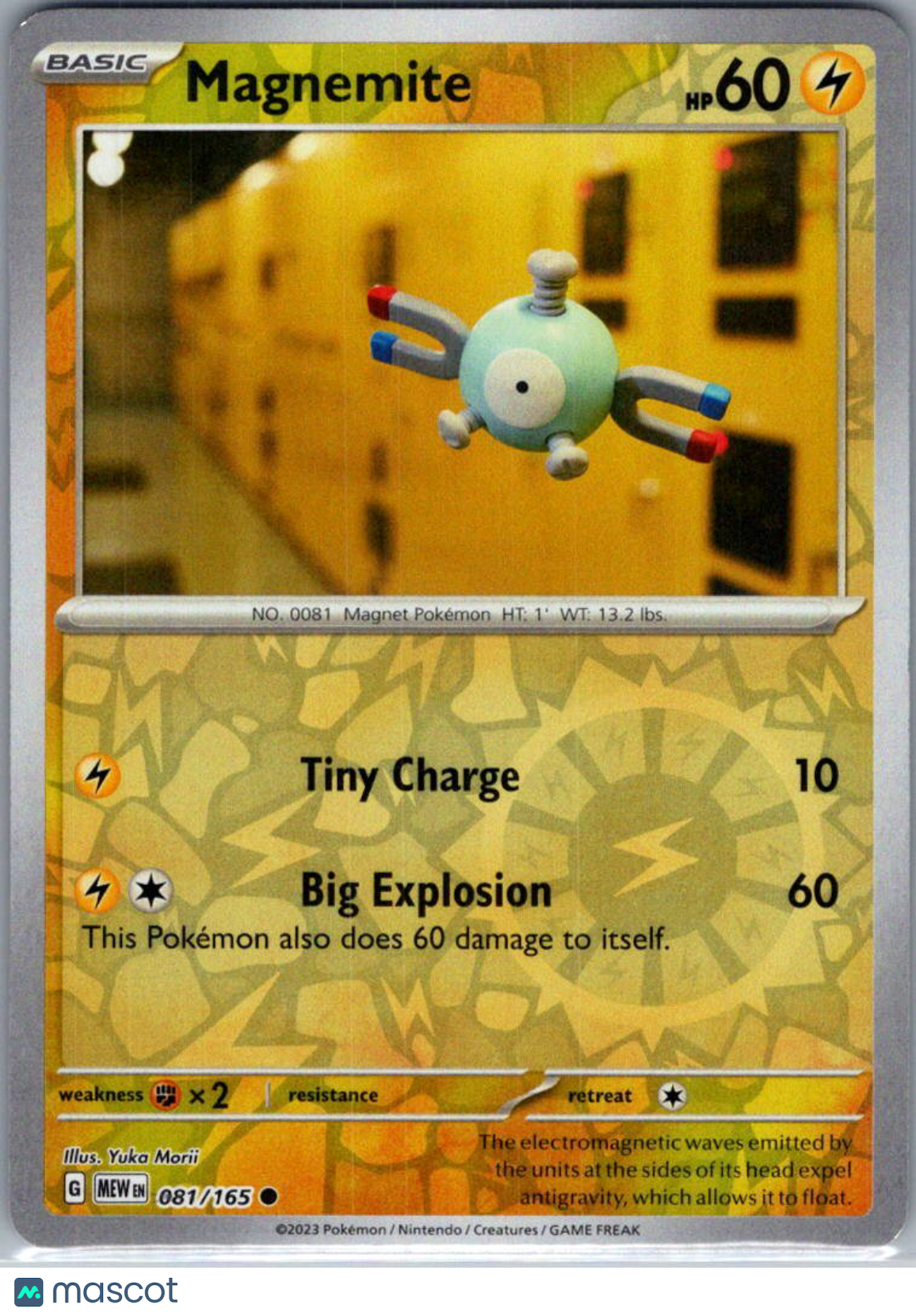 2023 Scarlet & Violet 151 Magnemite Reverse Holo #81/165