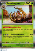2024 Temporal Forces Brambleghast Reverse Holo Rare #21/162