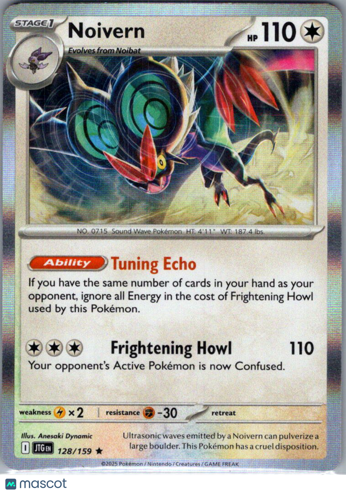 2025 Journey Together Noivern Holo Rare #128/159