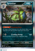 2025 Journey Together Tyranitar Reverse Holo Rare #95/159