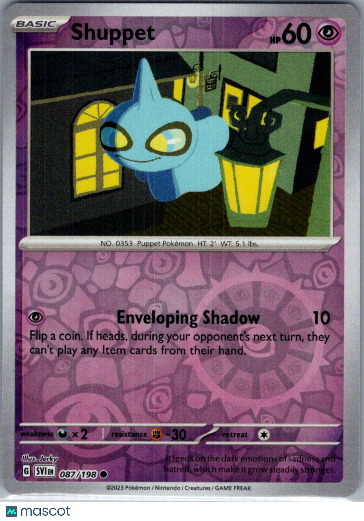 2023 Scarlet & Violet Shuppet Reverse Holo #87/198