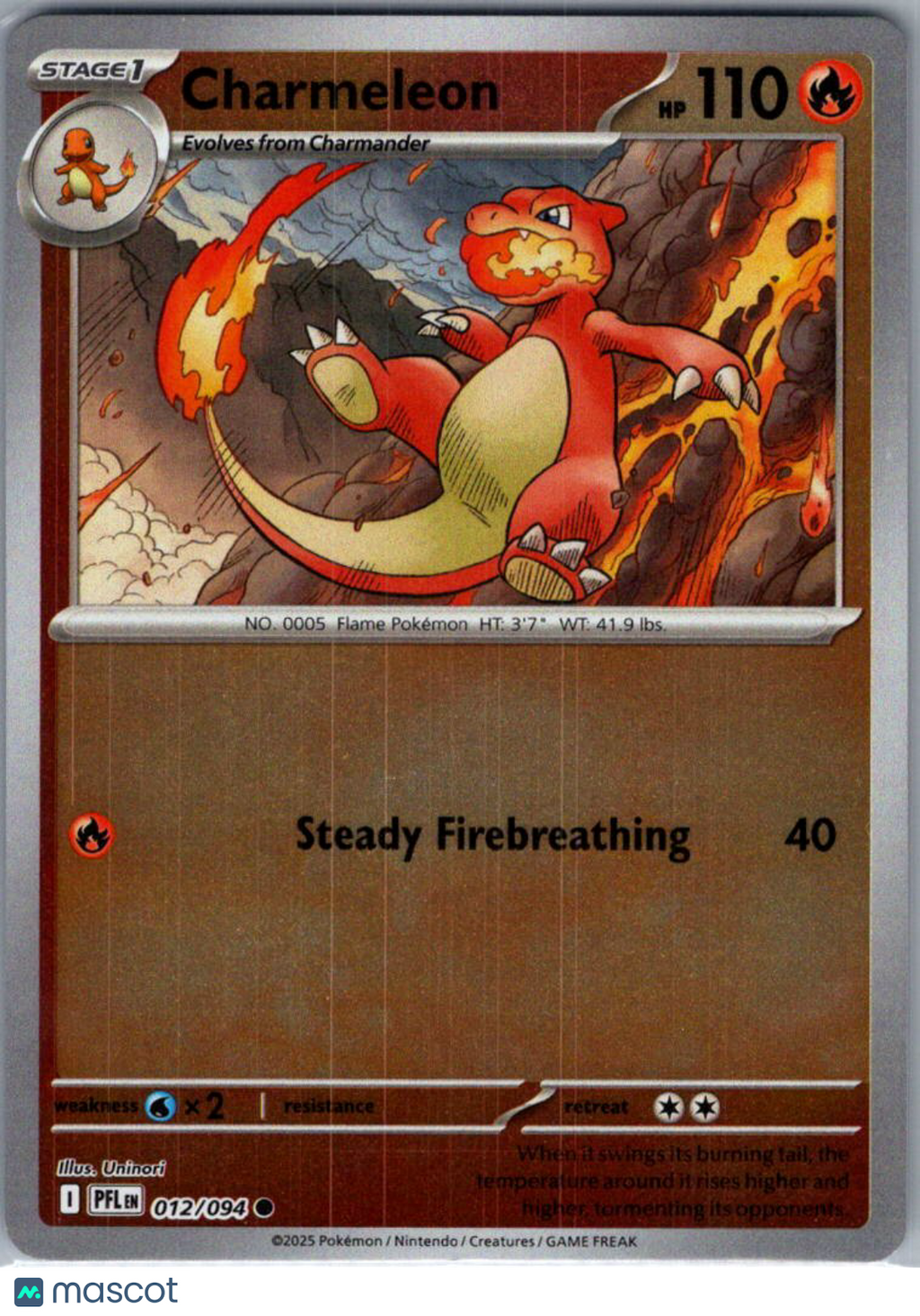 2025 Mega Evolution – Phantasmal Flames Charmeleon Reverse Holo #12/94