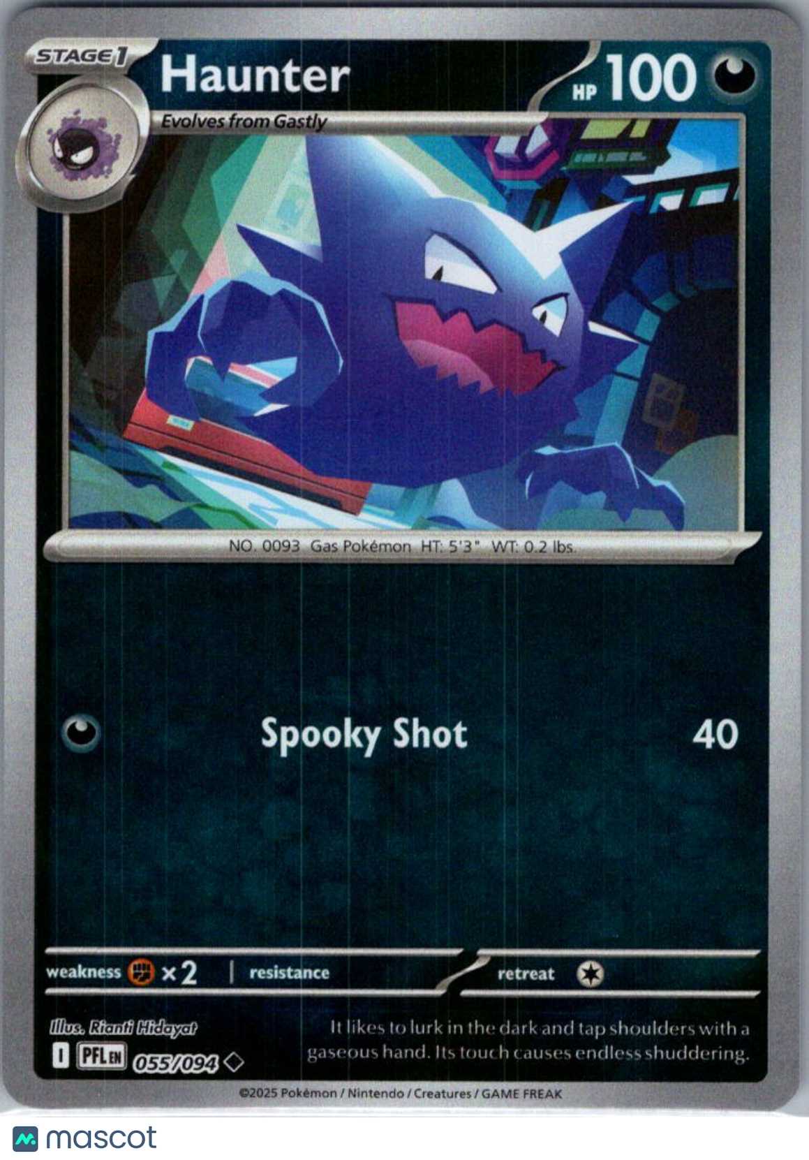 2025 Mega Evolution – Phantasmal Flames Haunter Uncommon #55/94