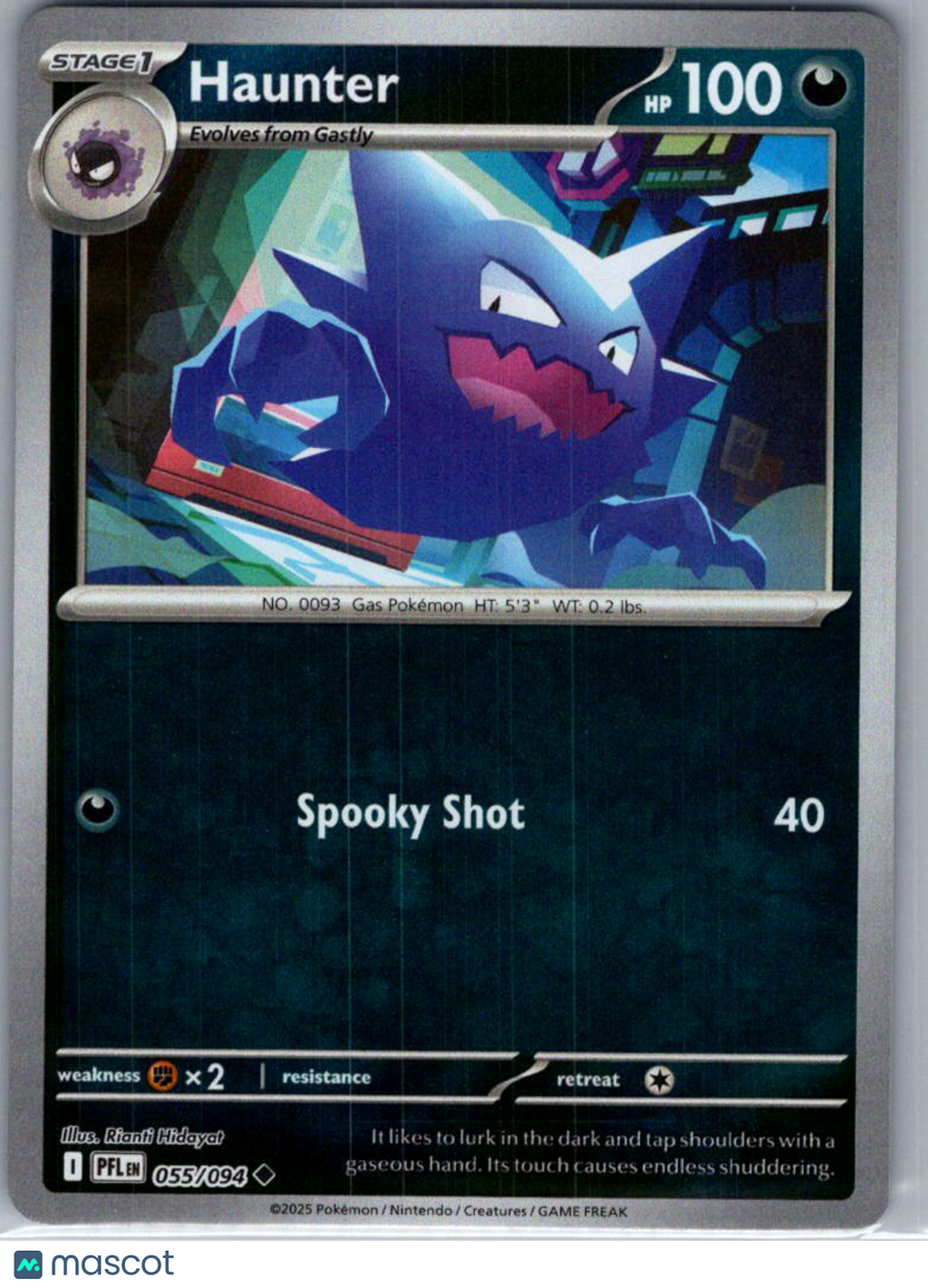 2025 Mega Evolution – Phantasmal Flames Haunter Uncommon #55/94