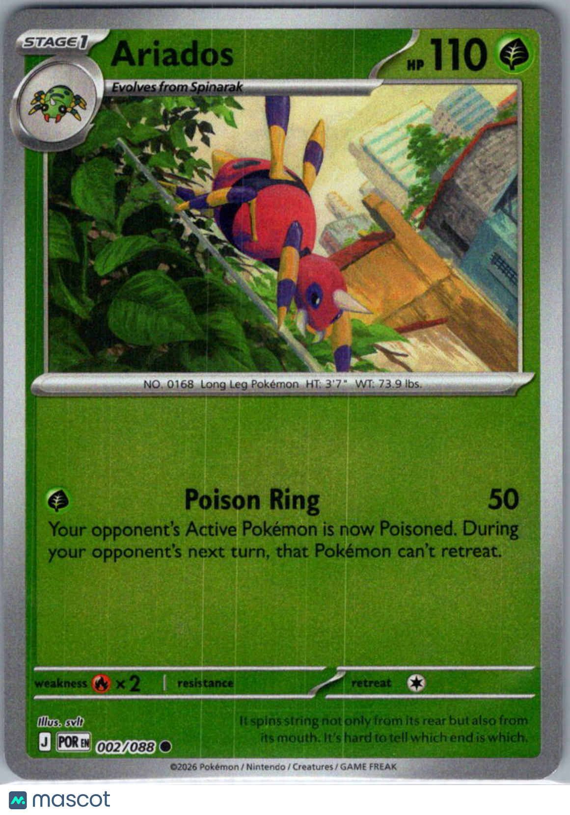 2026 Mega Evolution – Perfect Order Ariados #2/88