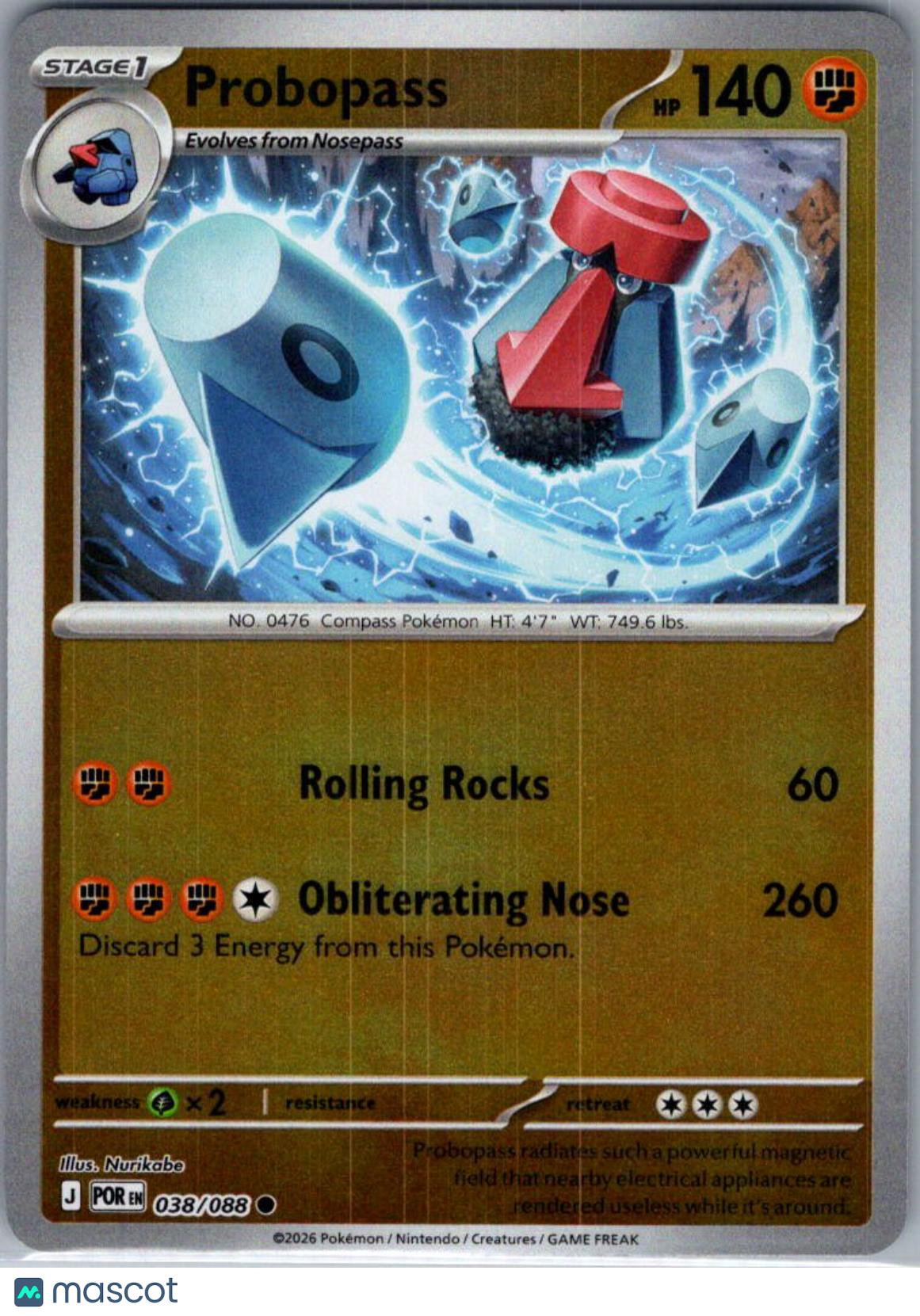 2026 Mega Evolution – Perfect Order Probopass #38/88