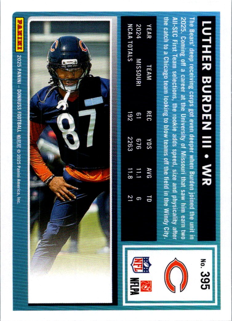 2025 Donruss Luther Burden III #395