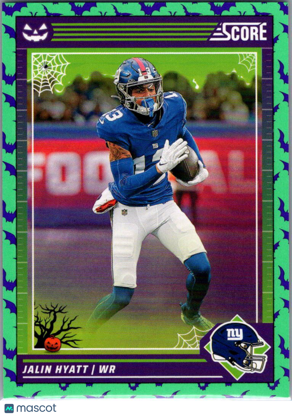 2024 Panini Score Score-A-Treat Jalin Hyatt #208 Halloween Green