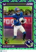 2024 Panini Score Score-A-Treat Jalin Hyatt #208 Halloween Green