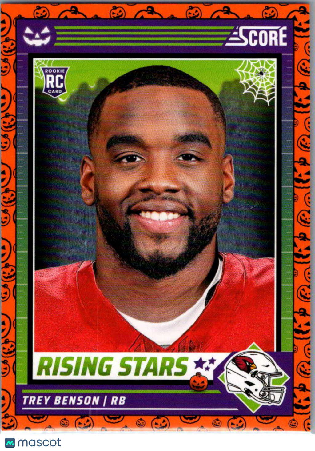 2024 Panini Score-A-Treat Trey Benson #47 Halloween Orange RC