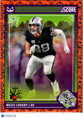 2024 Panini Score Score-A-Treat Maxx Crosby #145 Halloween Orange