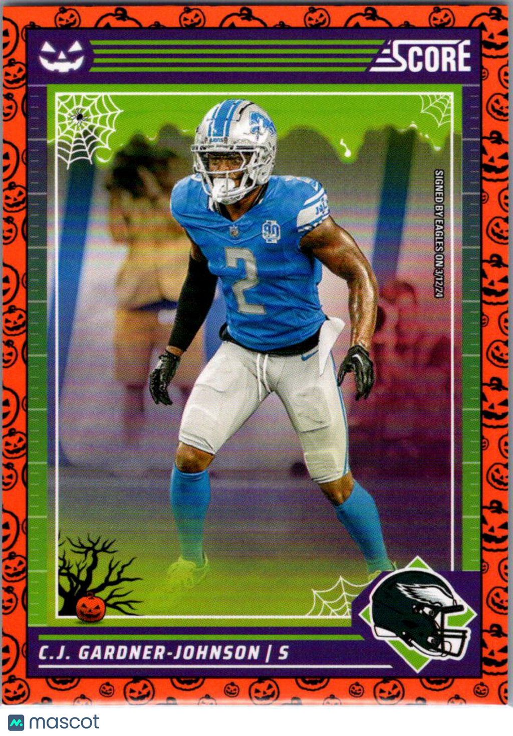 2024 Score Halloween C.J. Gardner-Johnson #97 Halloween Orange