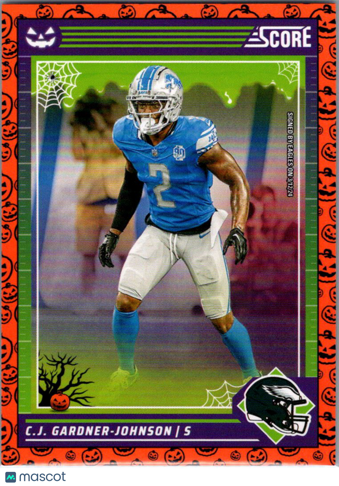 2024 Score Halloween C.J. Gardner-Johnson #97 Halloween Orange