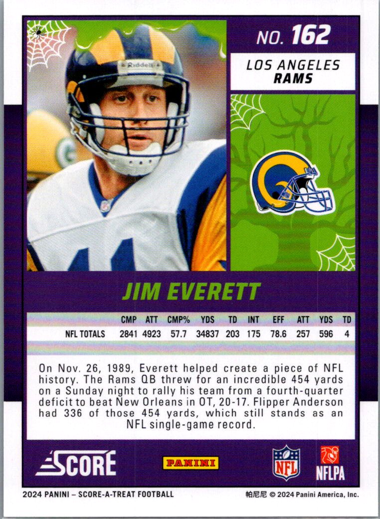 2024 Panini Score Score-A-Treat Jim Everett #162 Halloween Green