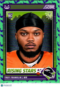 2024 Score Score-A-Treat Troy Franklin #48 Halloween Green RC