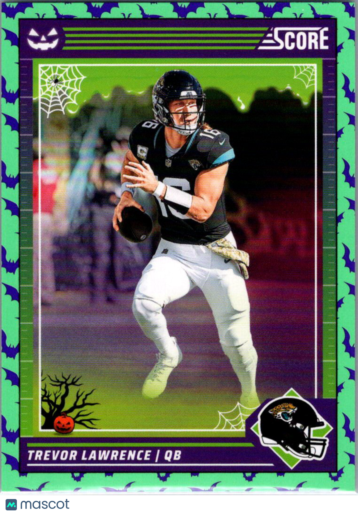 2024 Score Trevor Lawrence #127 Score-A-Treat Green