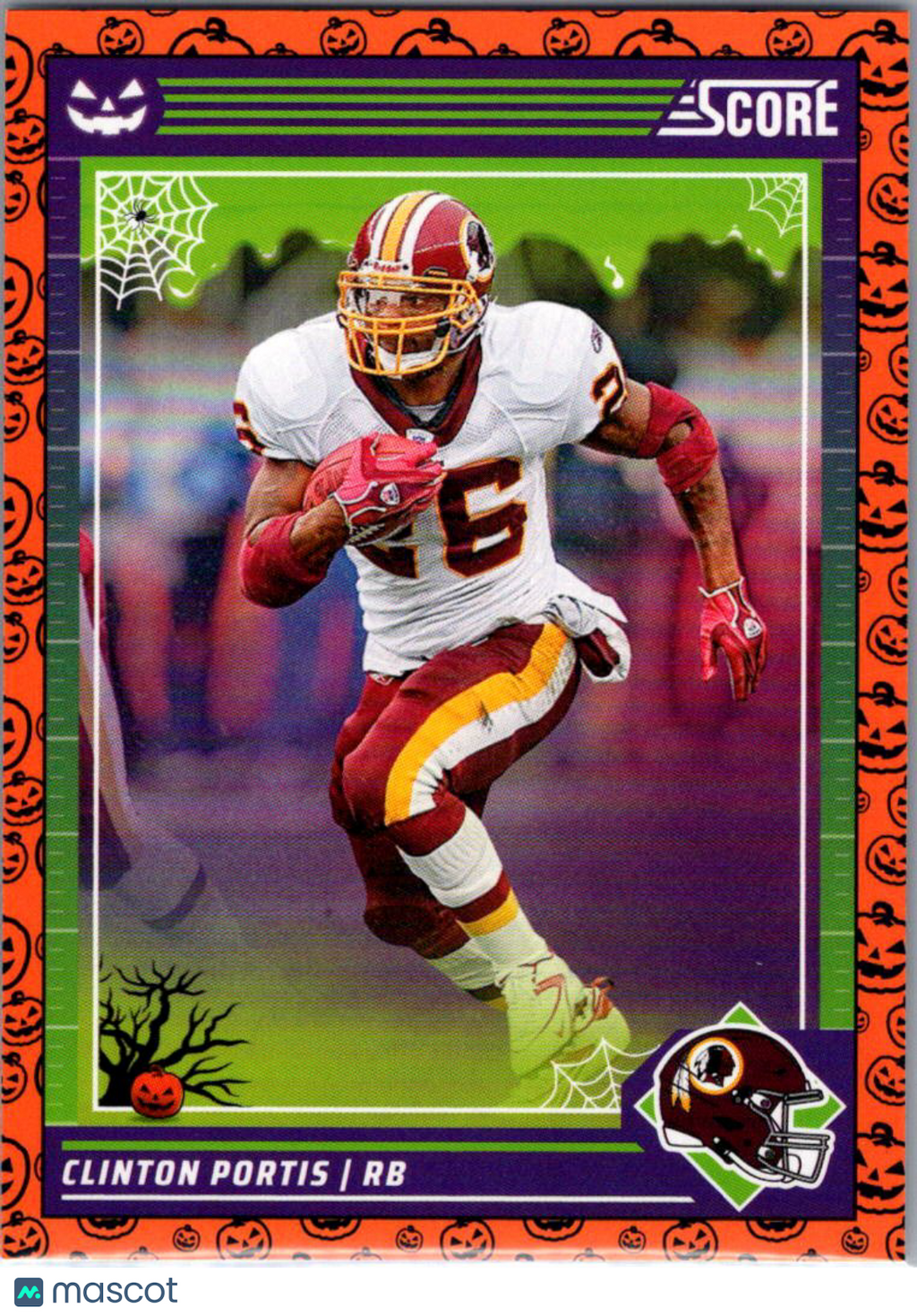 2024 Score Score-A-Treat Clinton Portis #288 Halloween Orange
