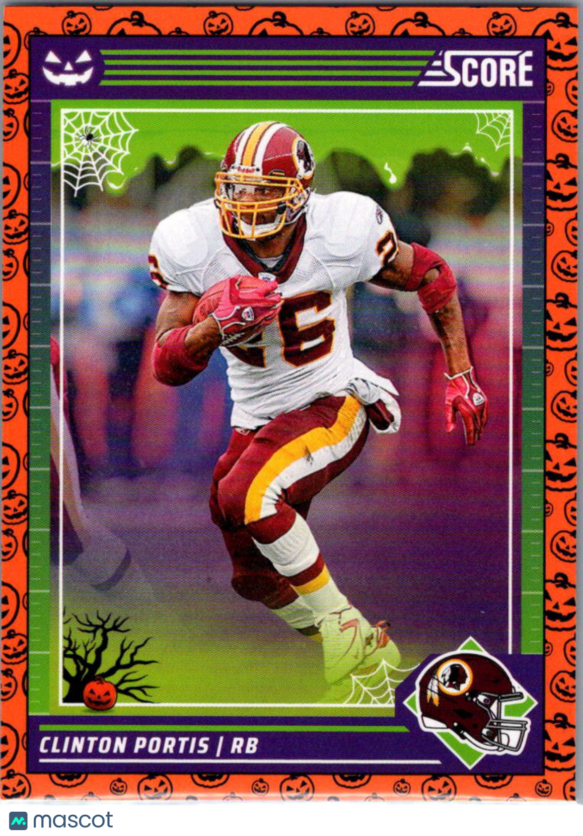 2024 Score Score-A-Treat Clinton Portis #288 Halloween Orange