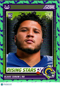 2024 Panini Score-A-Treat Blake Corum #3 Halloween Green RC