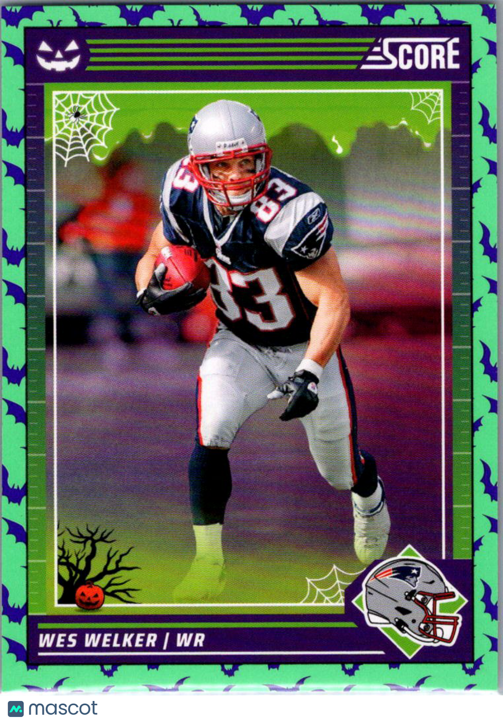 2024 Score Score-A-Treat Wes Welker #198 Halloween Green