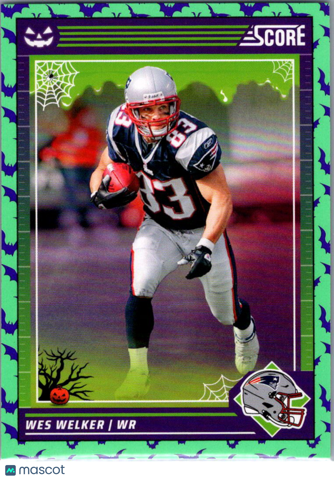 2024 Score Score-A-Treat Wes Welker #198 Halloween Green