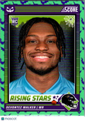 2024 Panini Score Score-A-Treat Devontez Walker #15 Halloween Green RC
