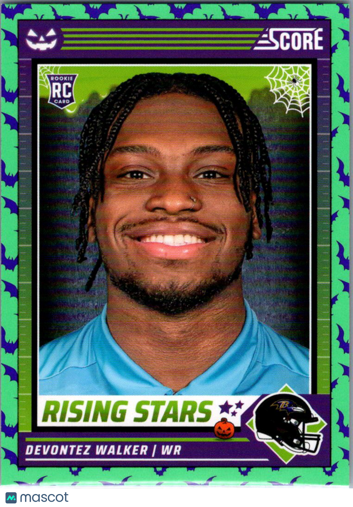 2024 Panini Score Score-A-Treat Devontez Walker #15 Halloween Green RC